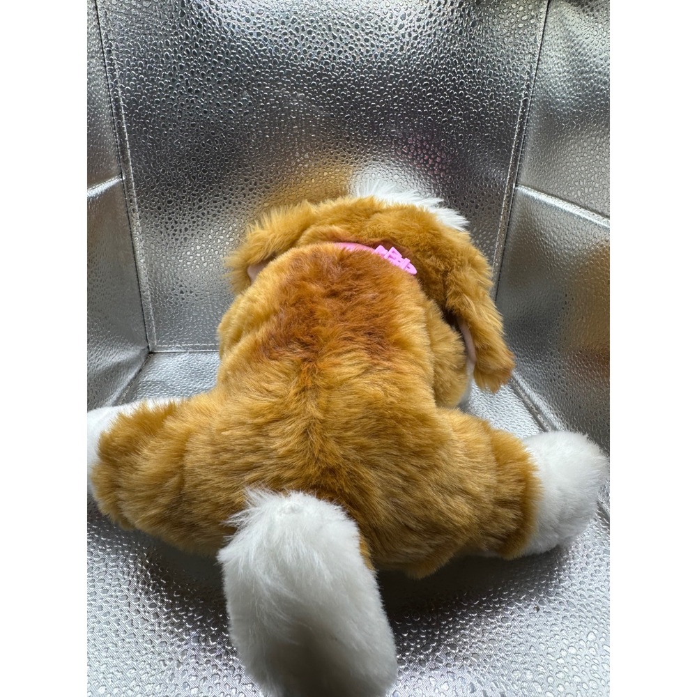 Little Live Pets Sleepy Puppy Interactive Plush Dog Moose Toys Brown White 26548 - Picture 3 of 4